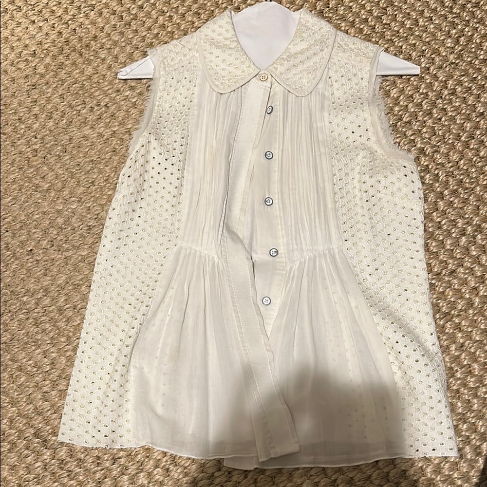 Tory Burch White Blouse Elegant and Versatile